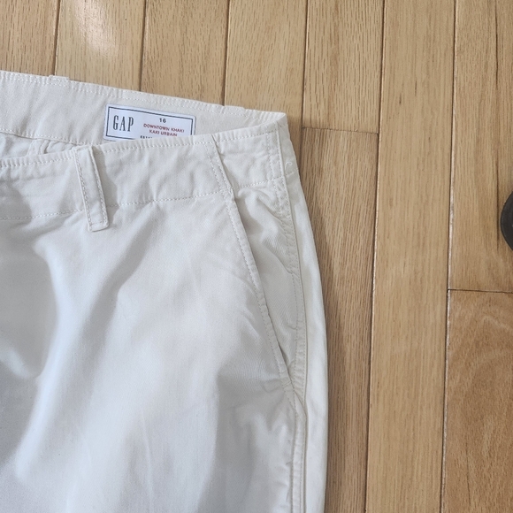 GAP Mid-Rise Downtown Khaki Pants Sz 16 Fall Back To School Teacher Work - Picture 8 of 16
